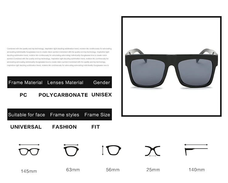 SOZO TU негабаритных заклёпки солнцезащитные очки для женщин Бренд Дизайнер Вдохновленные солнцезащитные очки плоский верх очки винтажные Ким солнечные очки в стиле Кардашьян