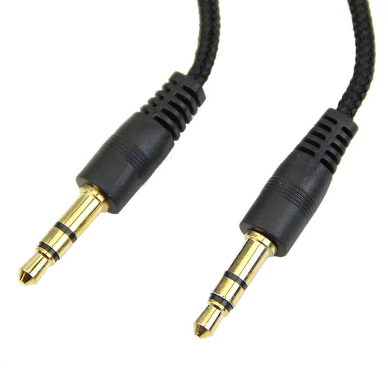 2M/3M/5M 3.5mm Male to Male Aux Cable Jack Plug Stereo Audio Cable Cord for Car Cell Phone MP3
