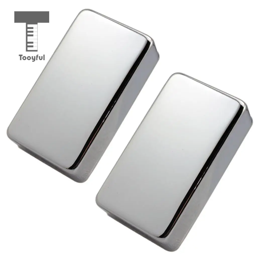 Tooyful 2 Pcs Sealed Closed Double Coil Humbucker Pickup Cover for Electric Guitar Parts