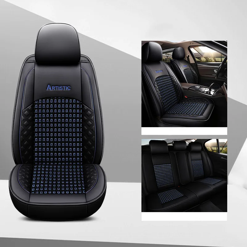 Car Seat Cover Universal Seat Protector Auto for honda CR-V 2007 2008 2007-2011 2013 insight spirior stream changan cs35 - Название цвета: Blue