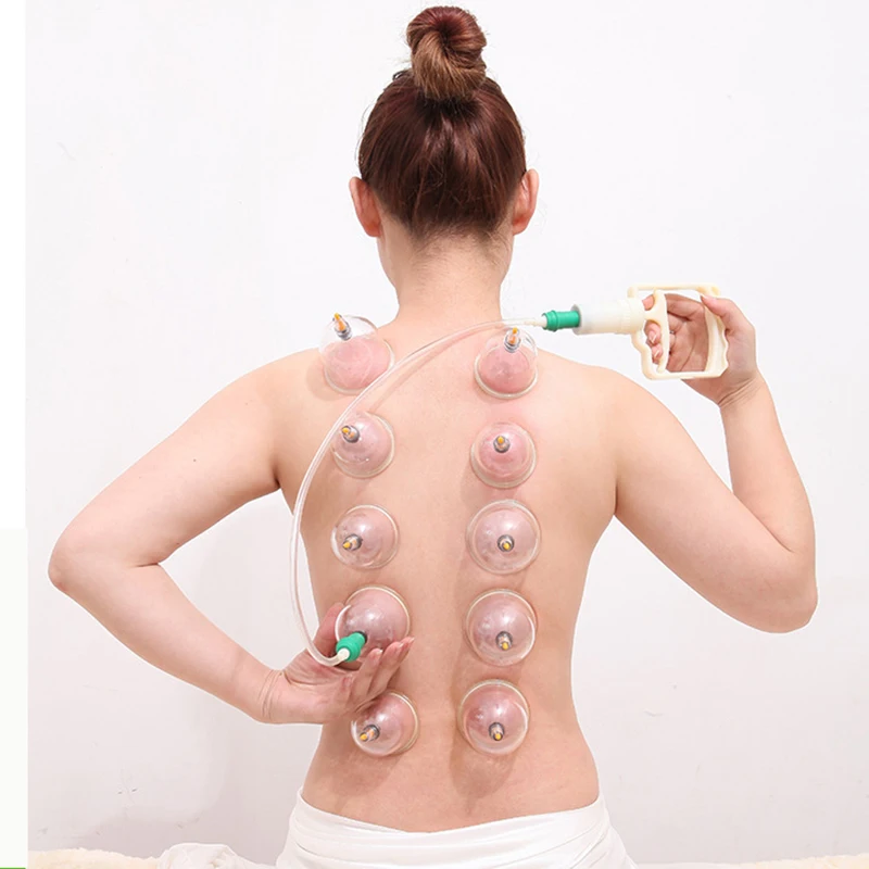 

12 Pcs Cupping Massage Cans Vacuum Massager Health Monitors Product Cans Opener Pull Vacuum Cupping Massage Cupping Set