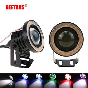 

GEETANS 2 pcs/Set 2.5/3/3.5 Inch COB Angel Eyes Fog Lamps Daytime Running Lights Car DRL Any Car 12v IP67 waterproof led eye DE