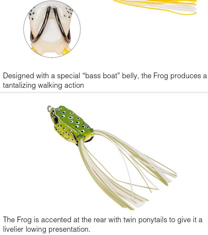 TSURINOYA LY04, приманка в виде лягушки, 4 шт., 40 мм, 5 г, снейкхед, двойные конские хвосты, двойные крючки, хвост, искусственные мягкие приманки в виде лягушки