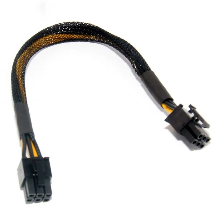 

6 pin turn to 1 pc 6 Pin graphics card power connector line 6PIN adapter cable 1 pc 6pin graphics card 18AWG line 23 cm long