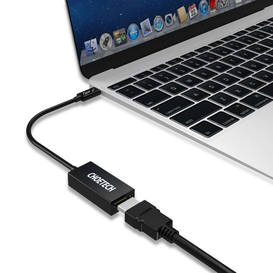 CHOETECH USB C HDMI Cable Adapter 4K@60Hz USB 3.1 Type C (Thunderbolt 3 Compatible) Compatible with Galaxy S8, MacBook 2018/2017 CHOETECH USB C HDMI Cable Adapter 4K@60Hz USB 3.1 Type C (Thunderbolt 3 Compatible) Compatible with Galaxy S8, MacBook 2018/2017