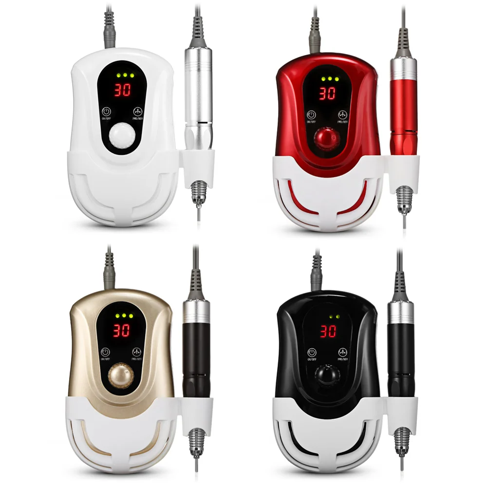 

30000RPM Electric Nail Drill Machine Manicure Pedicure Tool Files Polisher Grinding Glazing Machine Tools Nail Art Equipment Kit