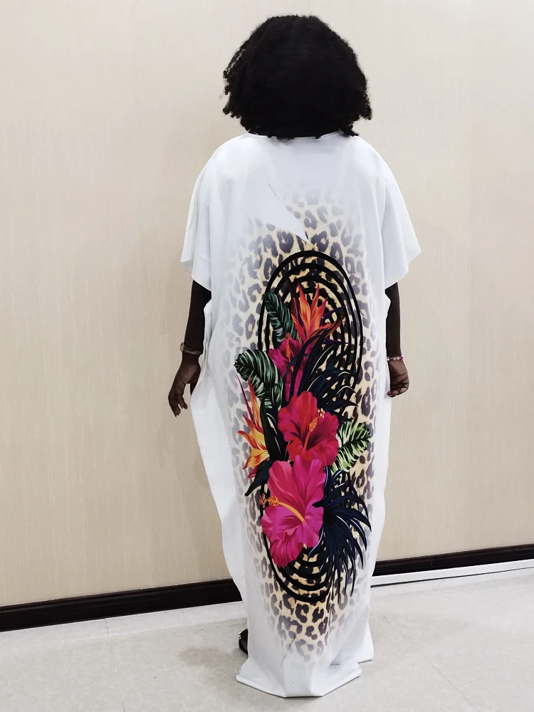 Леопардовый цветок африканские платья для женщин рубашка в африканском стиле