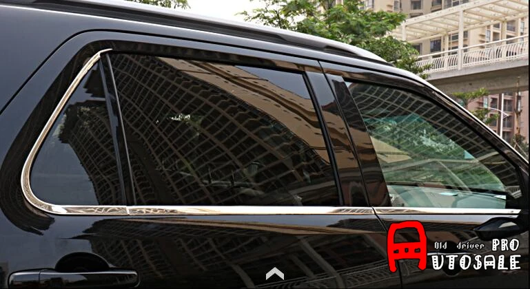 Для Ford Explorer 2011 2012 2013 2014 2015 2016 из нержавеющей стали нижняя оконная рама крышка