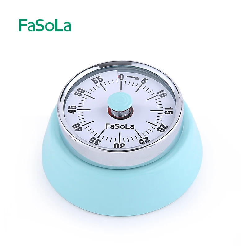 

FaSoLa Machinery Kitchen Timer Cooking Timer with Magnetism Cooking Countdown 60 Minutes Student Kitchen Accessories Red Blue