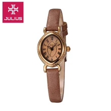 Top Woman Lady s Wrist Watch Japan Quartz Hours Best Fashion Bracelet Band Leather Clock Oval
