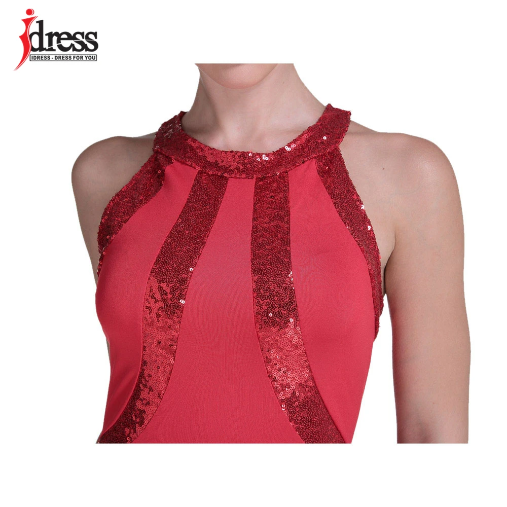IDress Red Blue Black Women Summer Vestido De Festa Longo Sequin Formal Dresses Evening Gown Robe De Soiree Long Party Dresses (12)