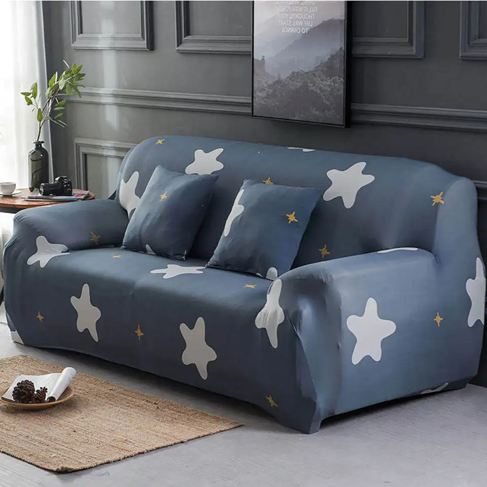 Стрейч диванные покрывала с принтами диванные покрывала для Гостиная евро чехлы для диванов Универсальный Эластичный секционный угловой диван крышка - Цвет: 2