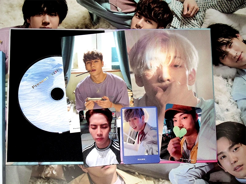 Подпись GOT7 GOT 7 autographed 3rd альбом подарок вам CD + Фотокнига 092018 |Открытки и