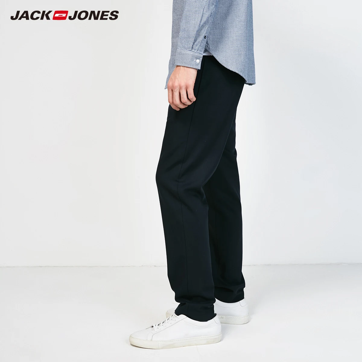 Jack Jones мужские повседневные длинные черные брюки мужские модные брюки | 217314550