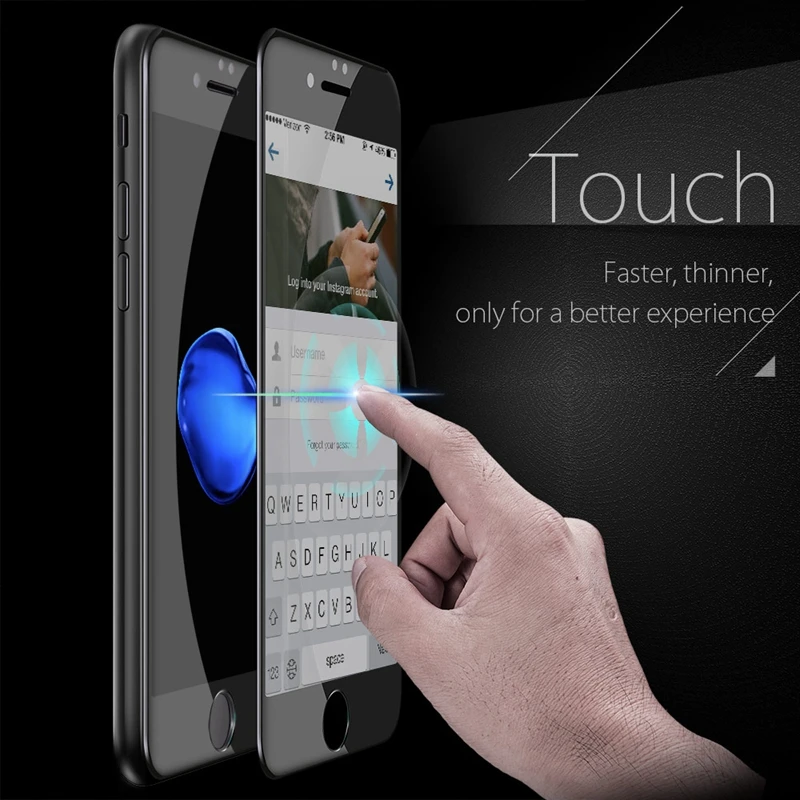 TOMKAS 3D закаленное стекло для iPhone 7 Plus защита экрана ультра тонкая 0 2 мм устойчивая к