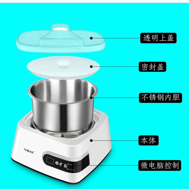 Yoice мульти йогурт рисовая винная машина-производитель Натто машина с 5 стеклянными чашками Бытовая Автоматическая Мини кухонная техника из нержавеющей стали