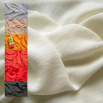 

Grind Arenaceous High Twist Opaque Thick Solid Color Chiffon Fabric Cloth Knot Not Thoth Soft Good Quality Clothing