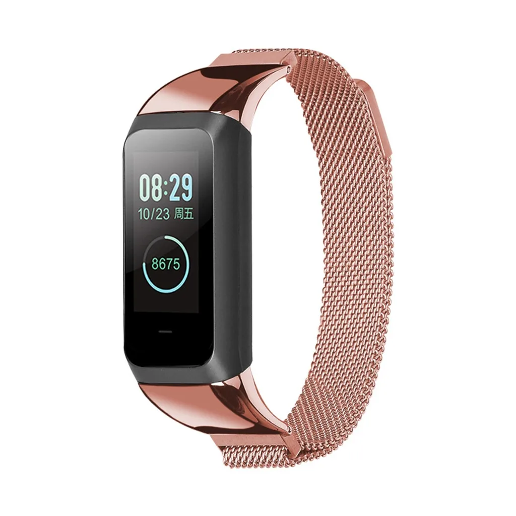 Ouhaobin для Xiaomi AMAZFIT cor 2 часы Миланский магнитный ремешок из нержавеющей стали умный