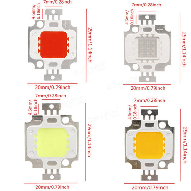 Высокая яркость 10 Вт RGB LED шариковая интегрированная Светодиодная лампа Чипы SMD