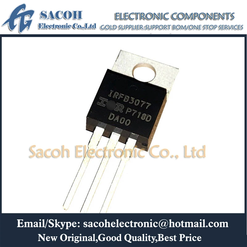 

Free Shipping 10Pcs IRFB3077PBF IRFB3077 IRFB3077G IRFB3004 IRFB3006 TO-220 210A 75V High Efficiency SMPS MOSFET