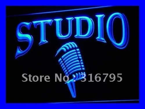 

i587 Studio On The Air Microphone Bar LED Neon Light Sign On/Off Switch 20+ Colors 5 Sizes