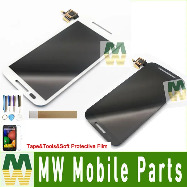 Для Motorola Moto E XT1021 XT1022 XT1025 черно-белый ЖК-дисплей + сенсорный экран в сборе
