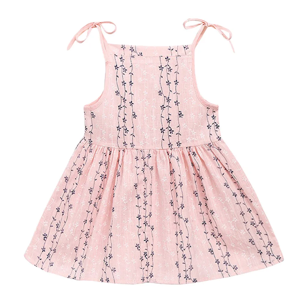 ARLONEET/ новое летнее платье; Сетчатое праздничное платье принцессы в полоску с цветочным рисунком для маленьких девочек; сарафан; одежда; Z0205