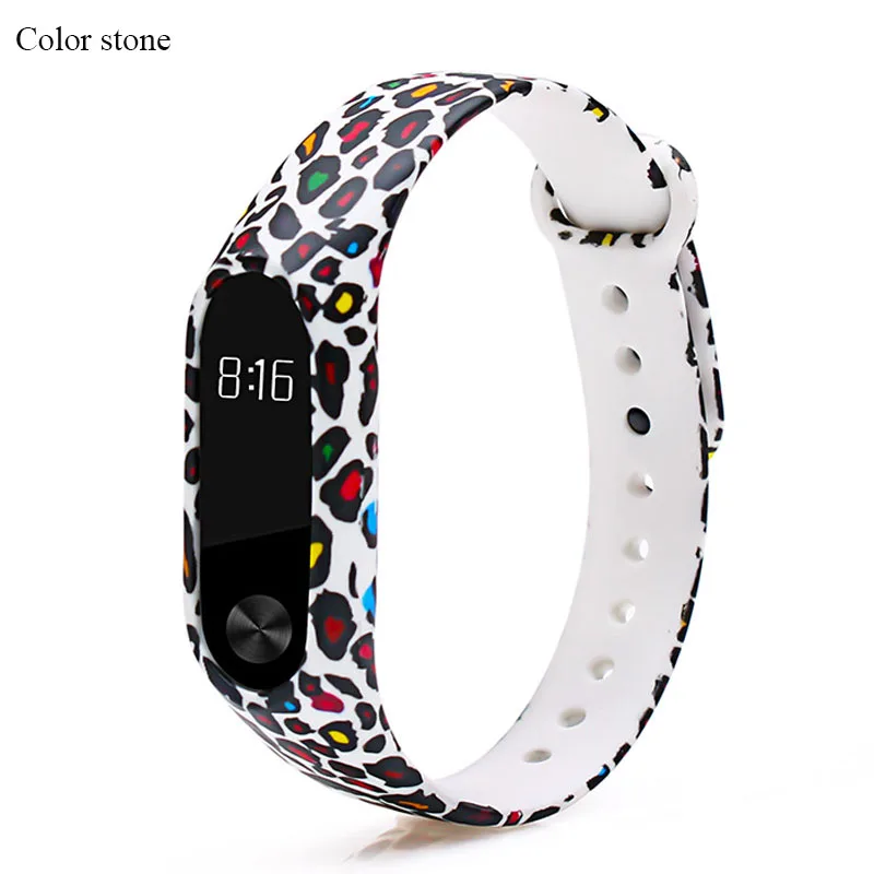 Color Stone Mi band 2 ремень силиконовый pulseira цветной браслет ремешок для mi Band 2 умный Браслет для Xiaomi mi Band 2 - Цвет: Color Stone