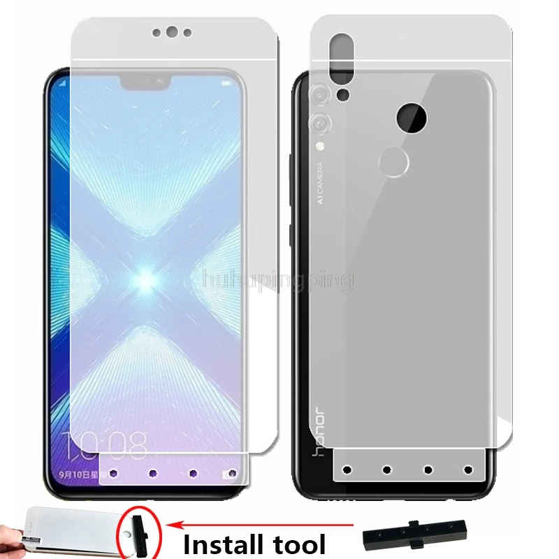 

Soft 4D Full Body Protection Smart Assist Hydrogel Film for Huawei Honor 8X 6.5" Anti-Scratch AUTO Fixed Screen Protector