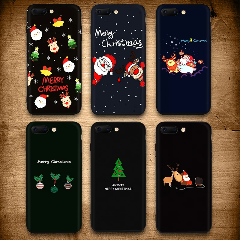 

IIOZO Soft Silicone Case for iphone X 6 7 8 Plus XR XS MAX Cute Cartoon Christmas Santa Claus Deer Snow Cover Phone Cases