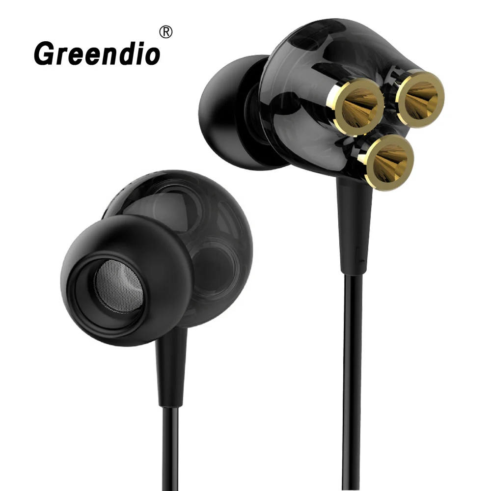

Greendio GR10 Earphone 6 Units Balanced Armature BA Drivers In-Ear Monitor Noise Cancelling Custom Headphone Six Dynamic Earbuds