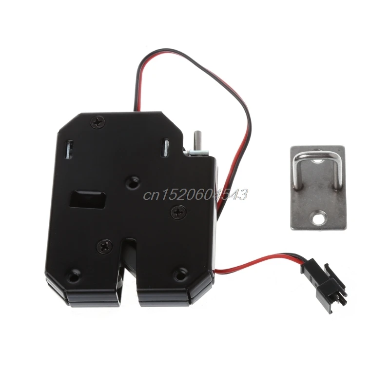 

150KG/330lb Electromagnetic Electric Control Cabinet Drawer Lockers For 12V DC Lock Latch Carbon Steel Black Door Access S02