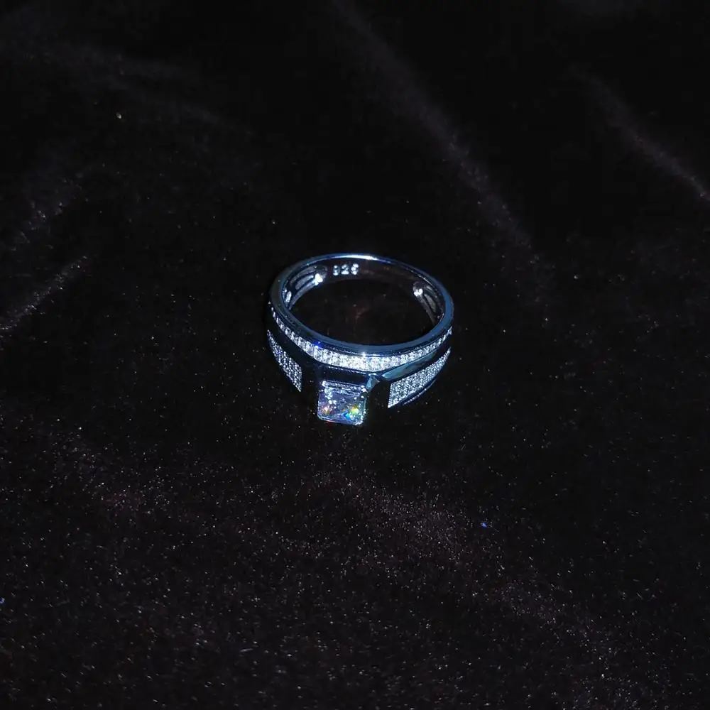 VANAXIN, 925 пробы, серебряное кольцо для женщин, для свадьбы, помолвки, блестящий AAA кубический цирконий, подарок для жены, хорошее ювелирное изделие, 925, подарочная коробка