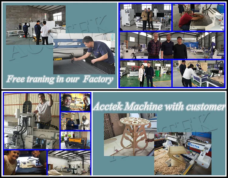 Acctek machine with customer