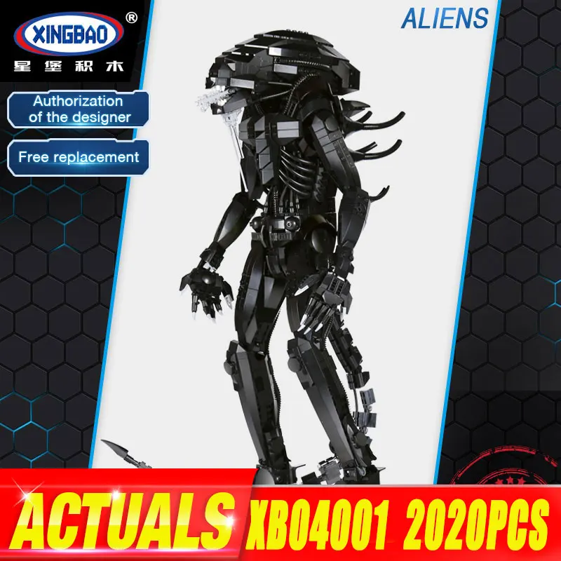 

XingBao 04001 2020Pcs Creative Movie Series The Alien Robot Set Educational Model Building Blocks Bricks Kits DIY LEGOINGLY Toys