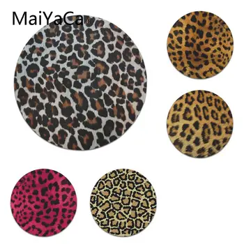 

MaiYaCa Non Slip PC Flat leopard print DIY Design Pattern Game Lockedge mousepad Size for 20x20cm 22x22cm Rubber Mousemats