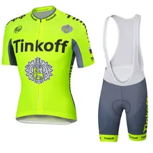 Tinkoff fluorescent cycling font b jersey b font ropa clismo hombre abbigliamento ciclismo men s cycling