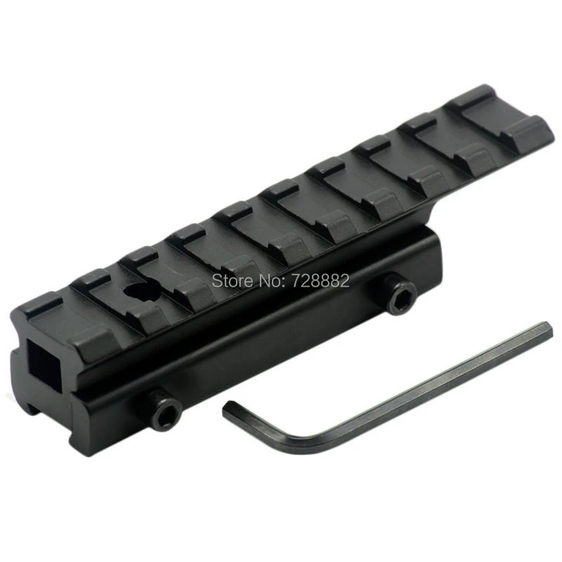 Schwalbenschwanz auf Picatinny Riser-Schienen-Scope-Mount-Konverter 11mm to 20mm Schwalbenschwanz auf Picatinny Riser-Schienen-Scope-Mount-Konverter 11mm to 20mm