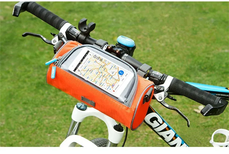 Perfect Bicycle Front Tube Bag Waterproof Touch Screen Bike Handlebar Basket Cycling  Front Frame Phone Case Bicycle Accessories 0