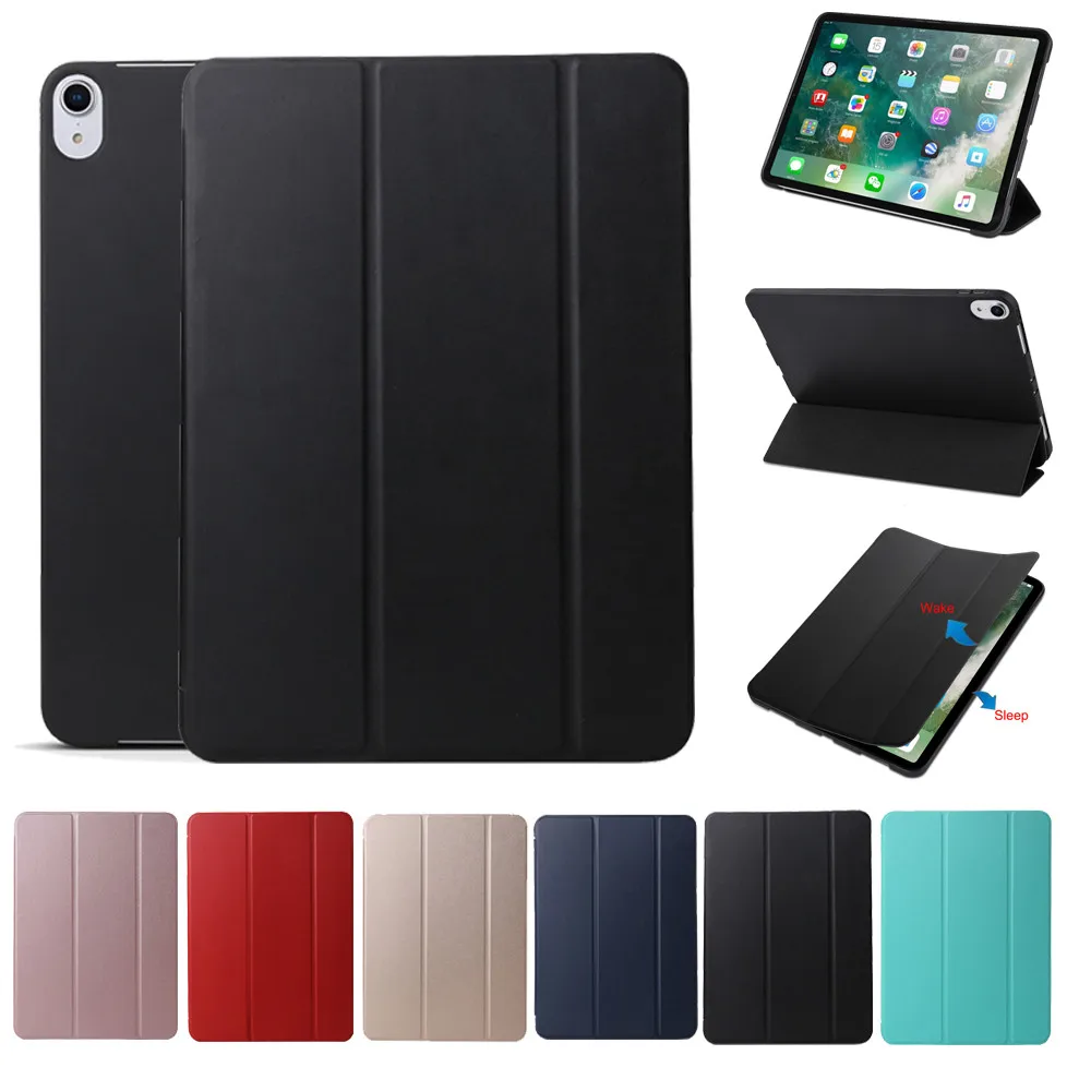 HIPERDEAL Case Cover For iPad Pro 11 Inch 2018 Slim Stand Leather Silicone Folio Case