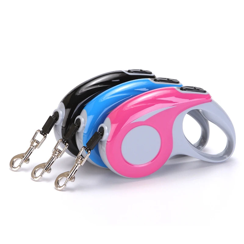 

Automatic Telescopic Traction Rope Automatic Tractor Flat Rope Traction Belt Dog Chain Colorful ABS