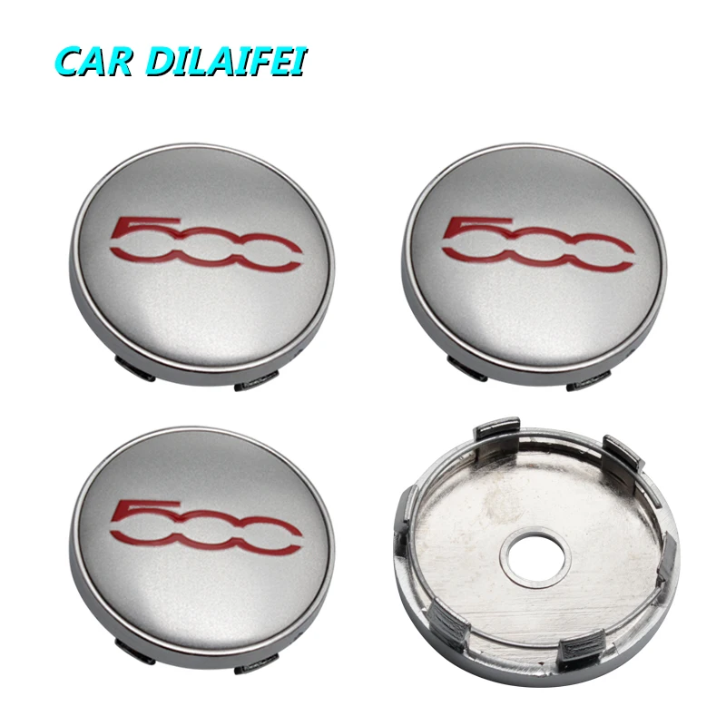 4pcs black RED 60mm Abarth Car Emblem Wheel Center Hub Cap Badge wheel