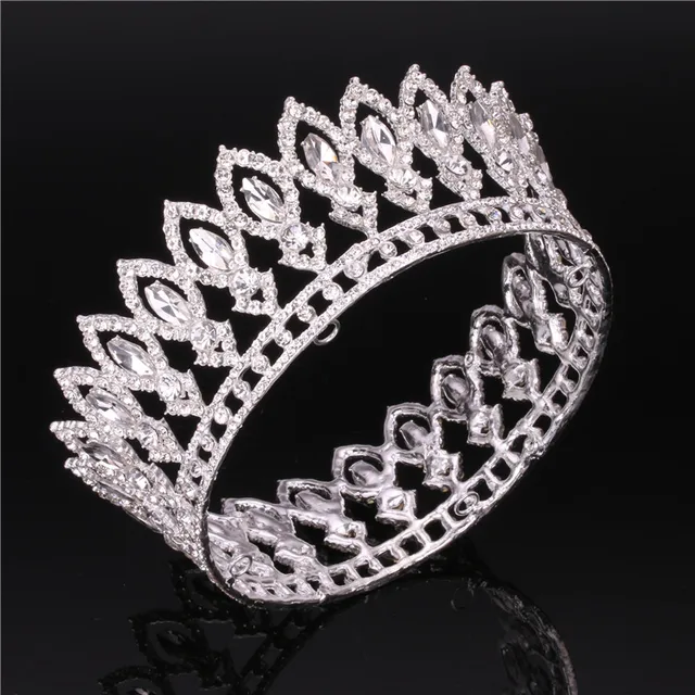 bride tiara crown for women royal queen sparkling diadem bridal