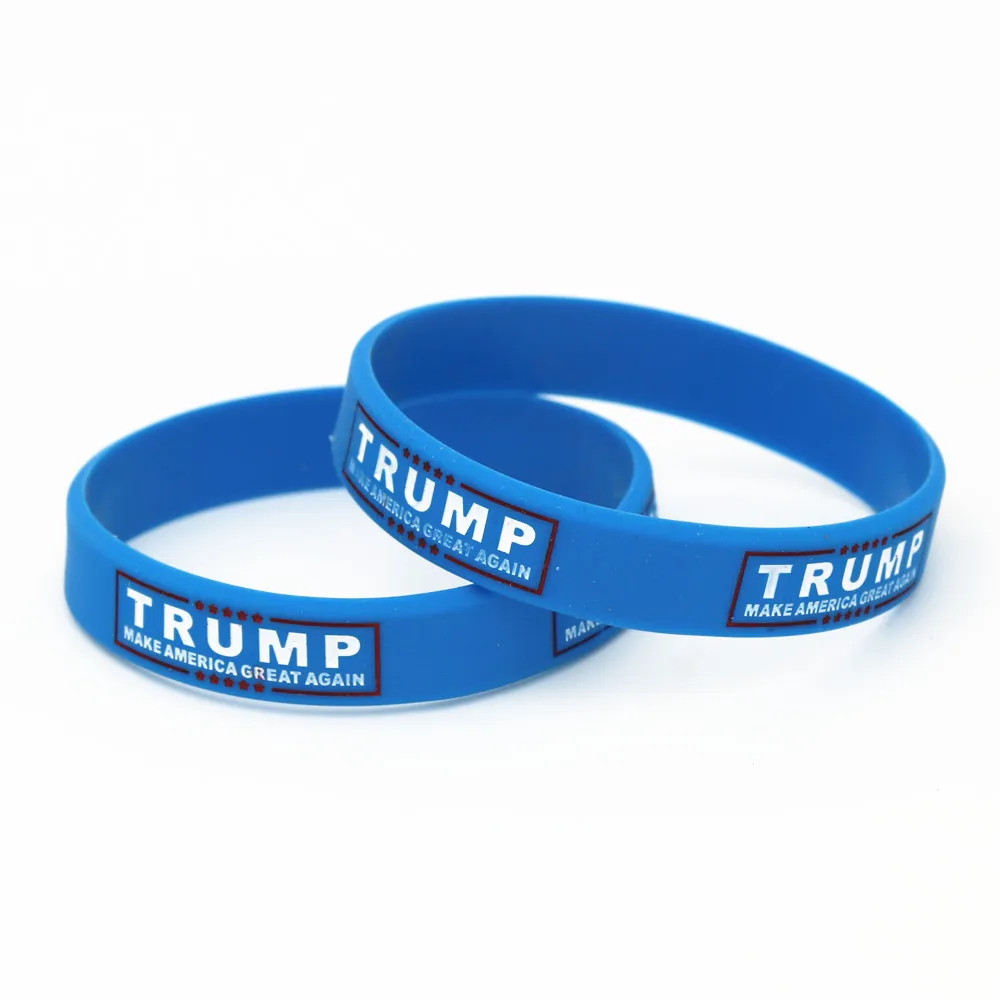 1 шт. силиконовый браслет с надписью Make America Great опять|Браслеты голограммой| |
