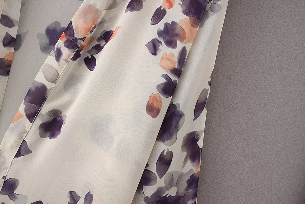 2017 Kimono largo mujeres Floral Cardigan Vintage verano chifón Kimonos Mujer Ropa Casual blusas camisas playa Cape Knits