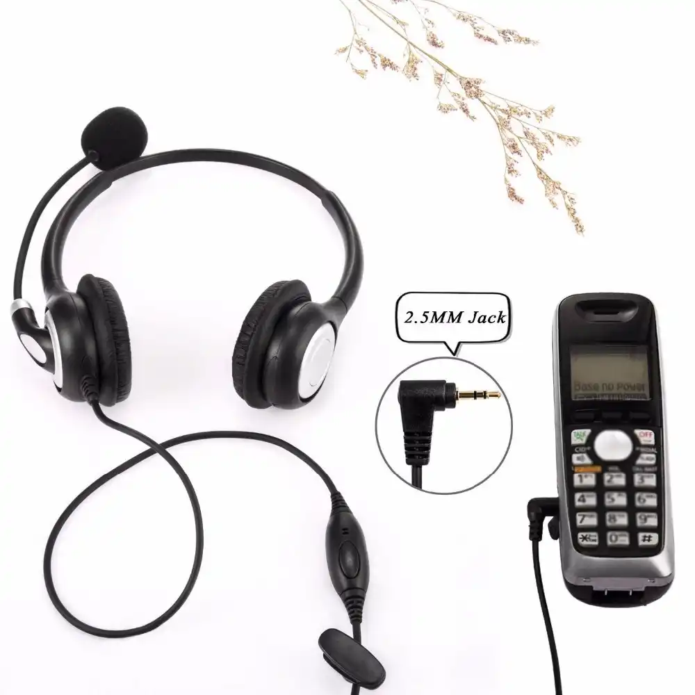 Wantek Telefon 2 5mm Jack Headset Fur Cisco Linksys Spa Polycom