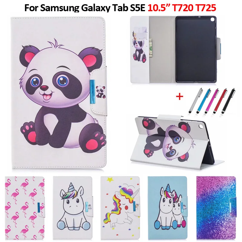 custodia galaxy samsung tab a con unicorno