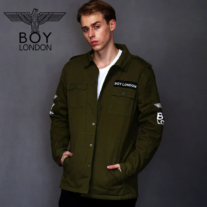 BOY LONDON Men Army Military Jackets Thickening Full