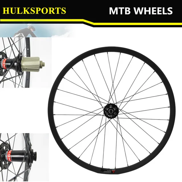 Cheap Customized Carbon 27.5 MTB wheelset Mountain Bike Carbon Wheel Hookelss with Novatec Hub HK-WH-M23-W24-27-771