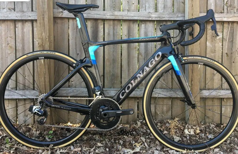 Синий углеродный велосипед Colnago CONCEPT DI2 Дорожный полный с R7010 R8010 групповым